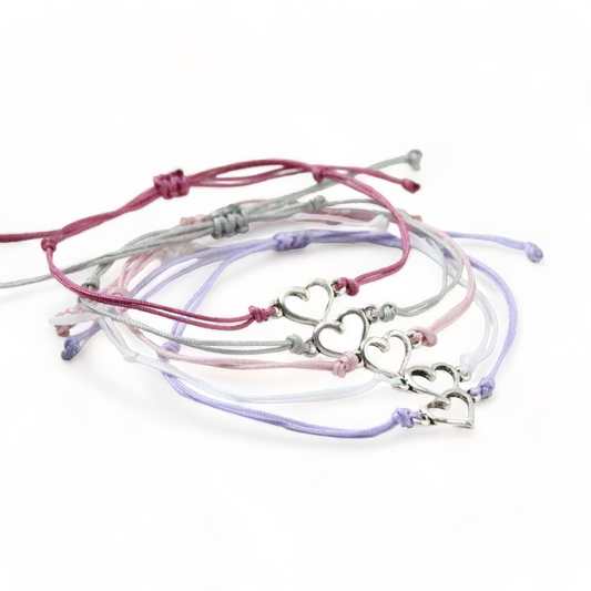 Dainty Heart Connector Bracelet