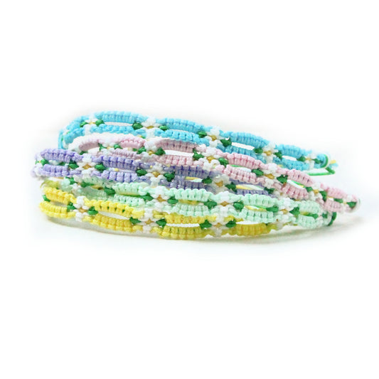 Pastel Daisy Chain Bracelets