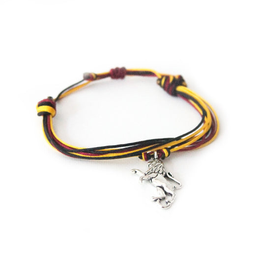 Maroon, Gold, and Black Wizard House Bracelet