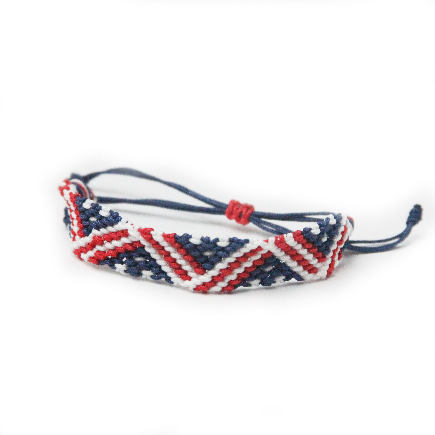 America Flag Knotted Bracelet