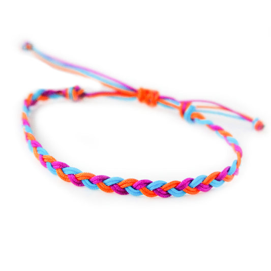 Neon Three Color MINI Braided Bracelet