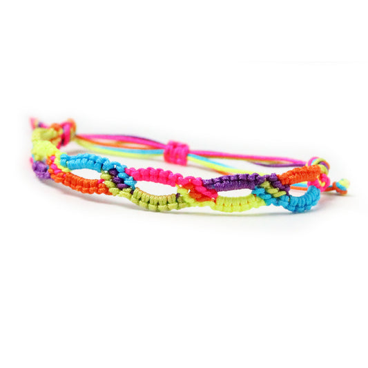 Neon Chain Knotted Bracelet