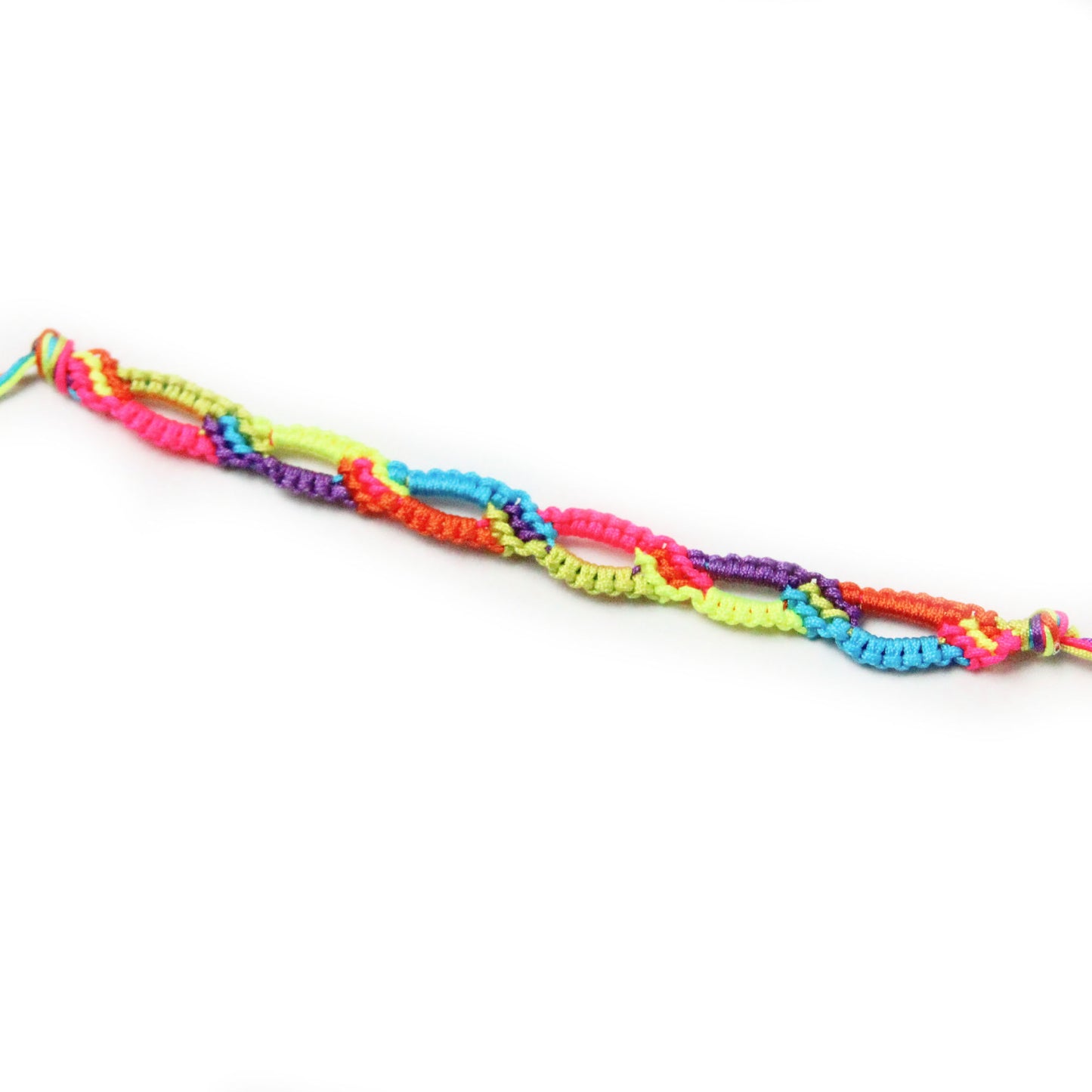 Neon Chain Knotted Bracelet