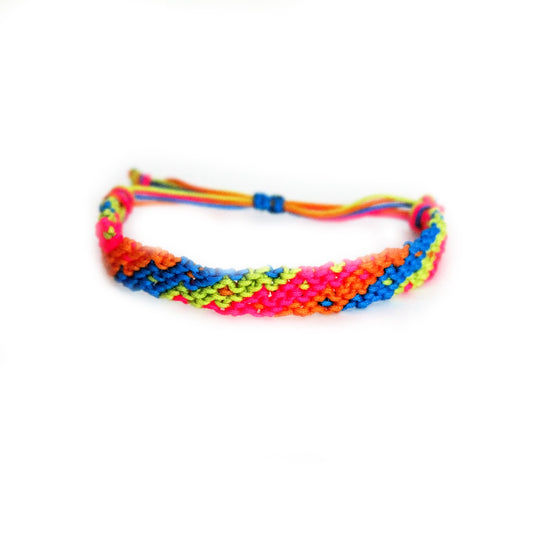 Neon Electric Knotted Bracelet