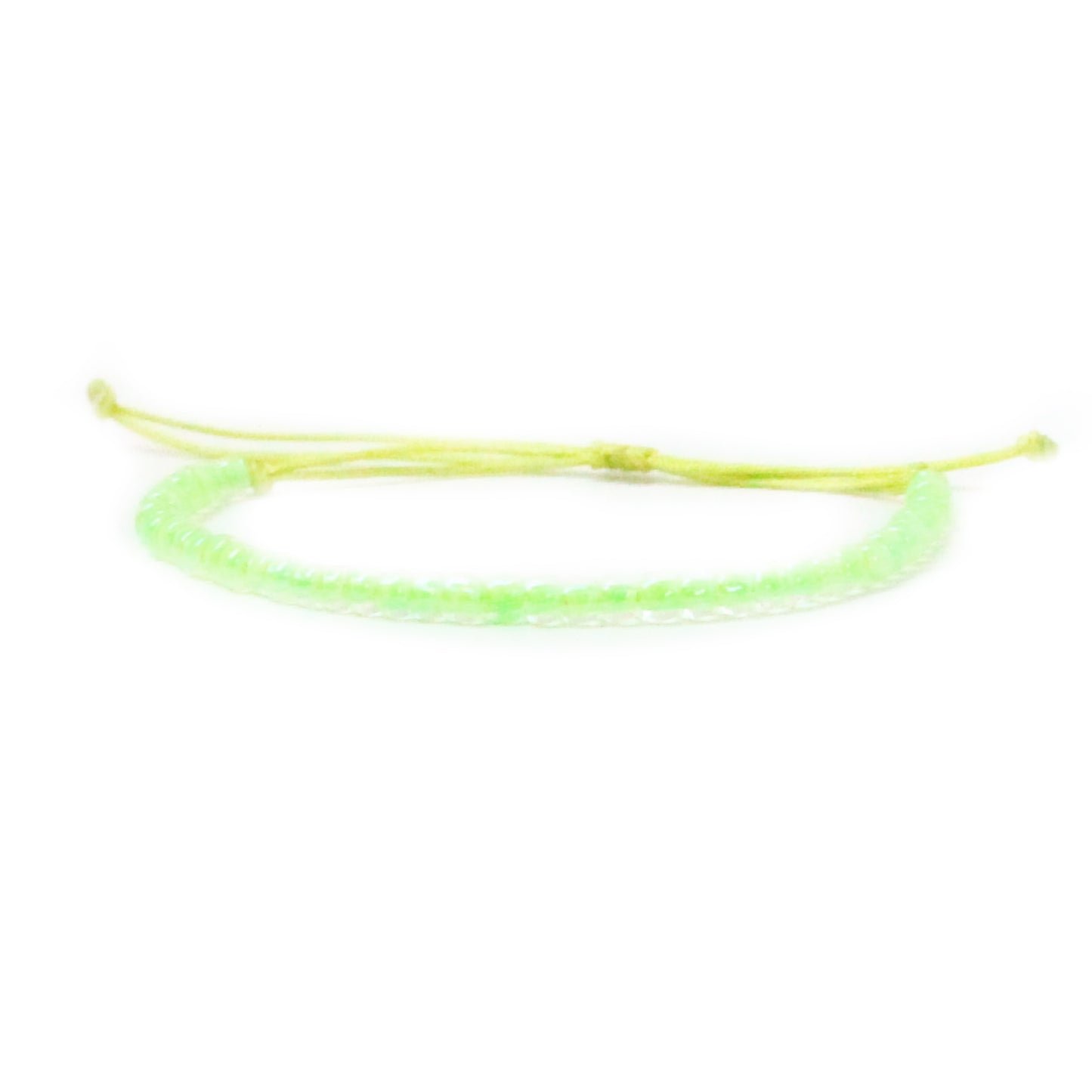 Neon Single Strand Beaded Bracelet