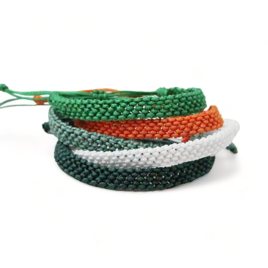 St. Patrick's Single Color Knotted Bracelet