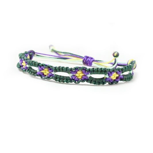 Violet Chain Knotted Bracelet