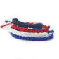America Single Color Braided Bracelet