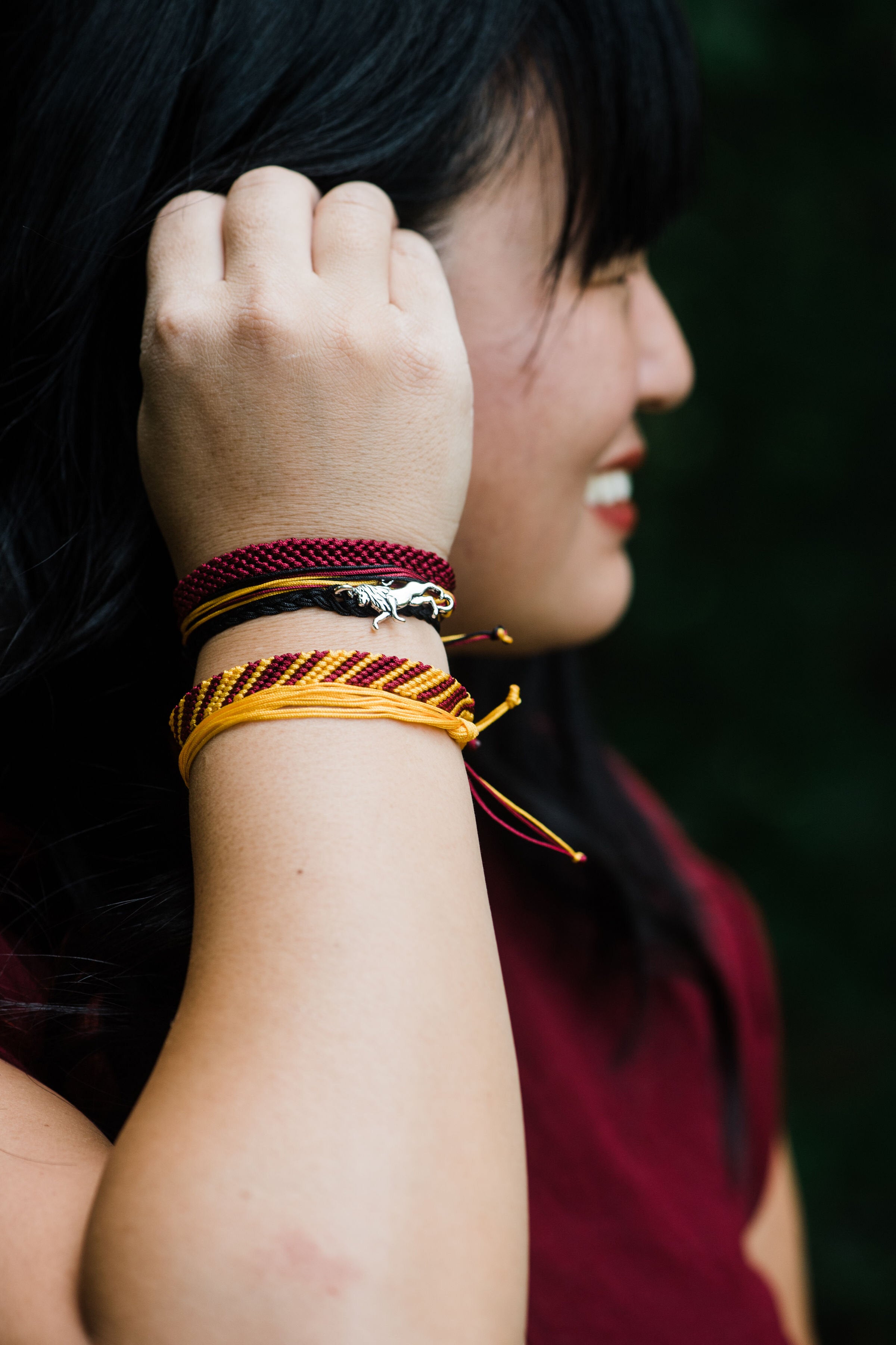 Game Day Roll-On® Bracelets Maroon + White