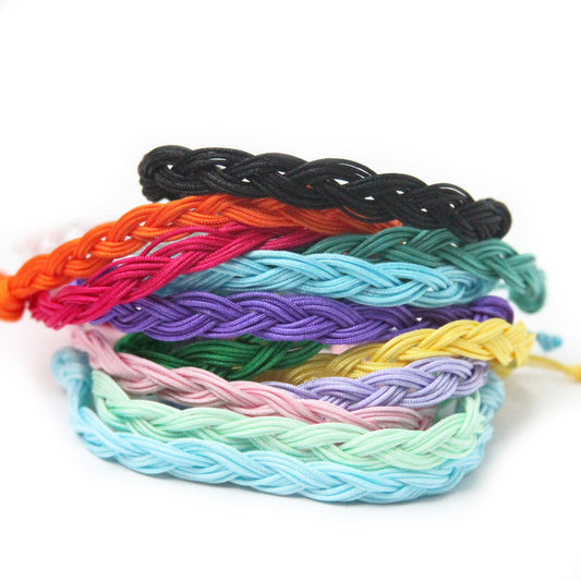Single Color Messy Braid Bracelet